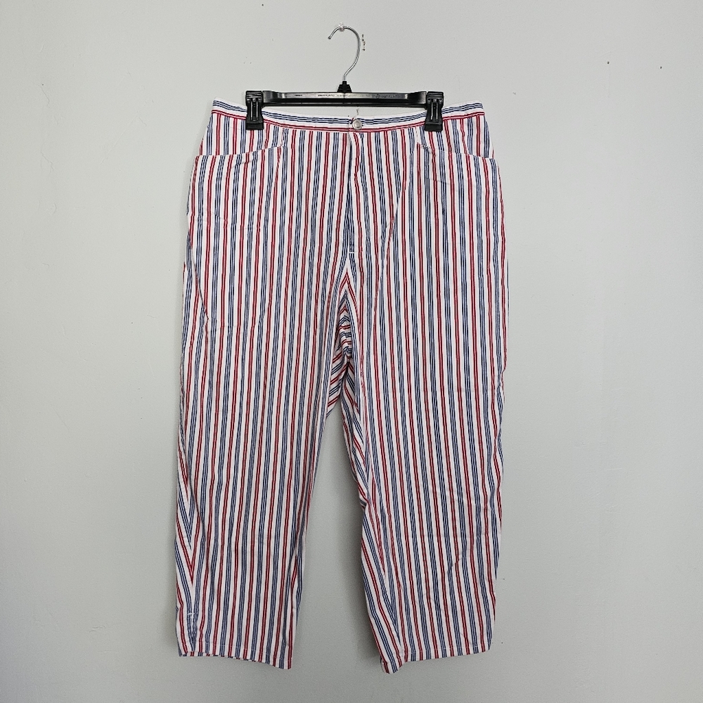 Vintage Liz Claiborne Red, White, and Blue Capris